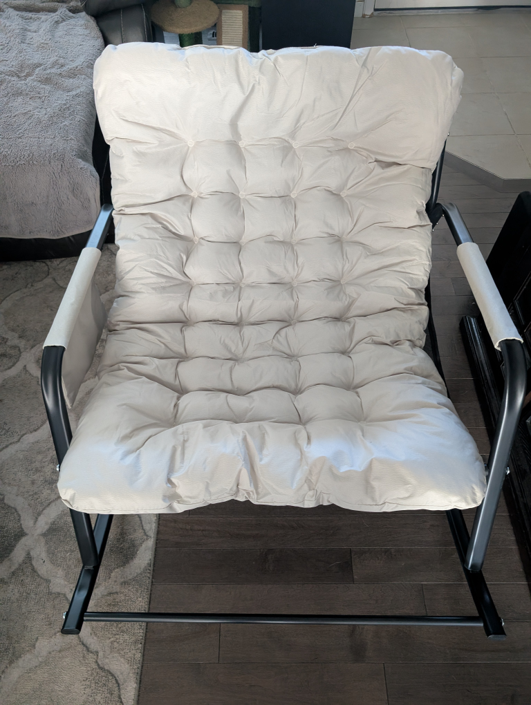 Oversized Rocking Chair with Cushions - Comfy!