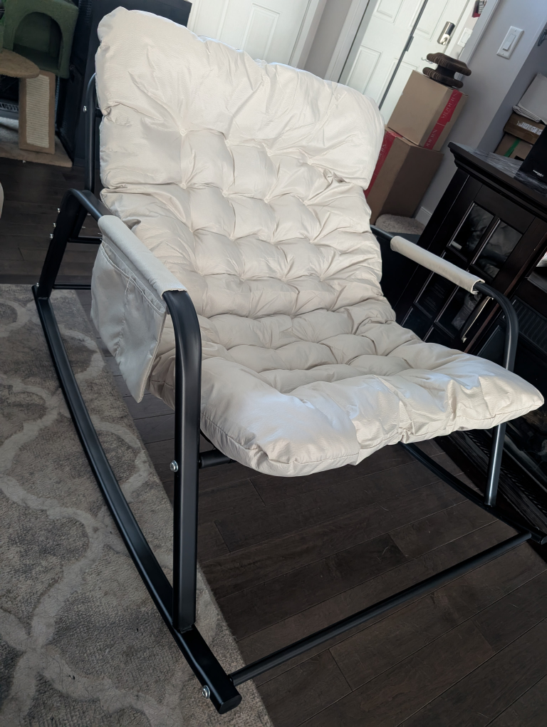 Oversized Rocking Chair with Cushions - Comfy! - photo 2
