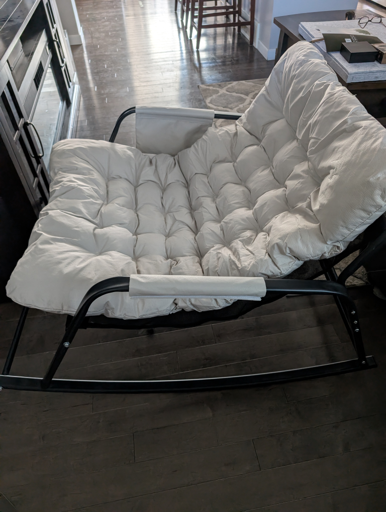 Oversized Rocking Chair with Cushions - Comfy! - photo 3