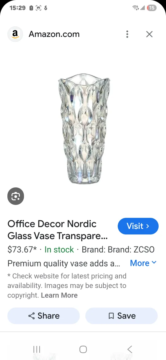 ZCSo Iridescent Glass Vase - 24cm Height image indicator(3)