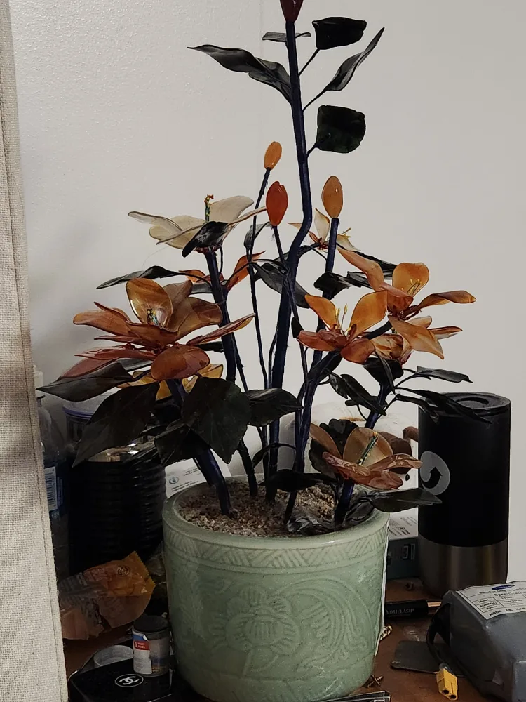Artificial Jade Flower Arrangement thumbnail