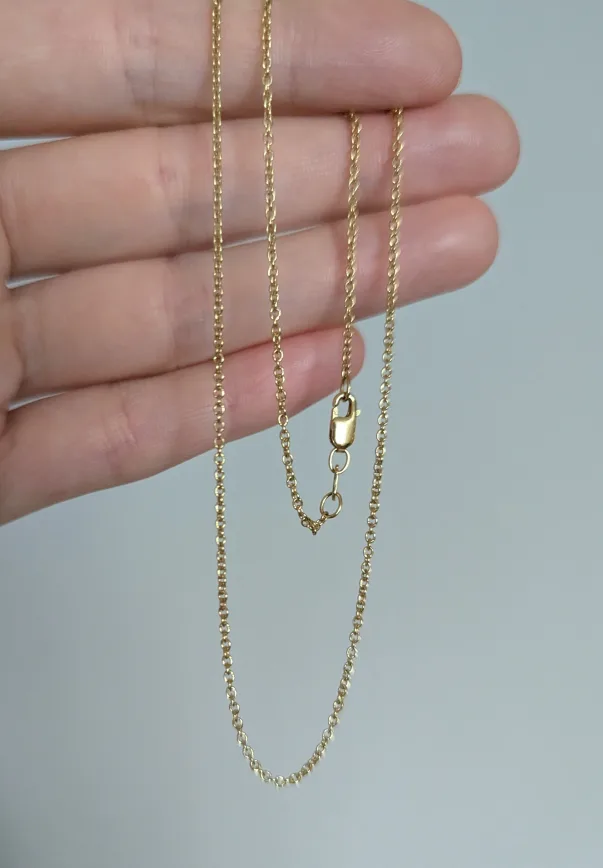14K Yellow Gold Filled Chain Necklace thumbnail