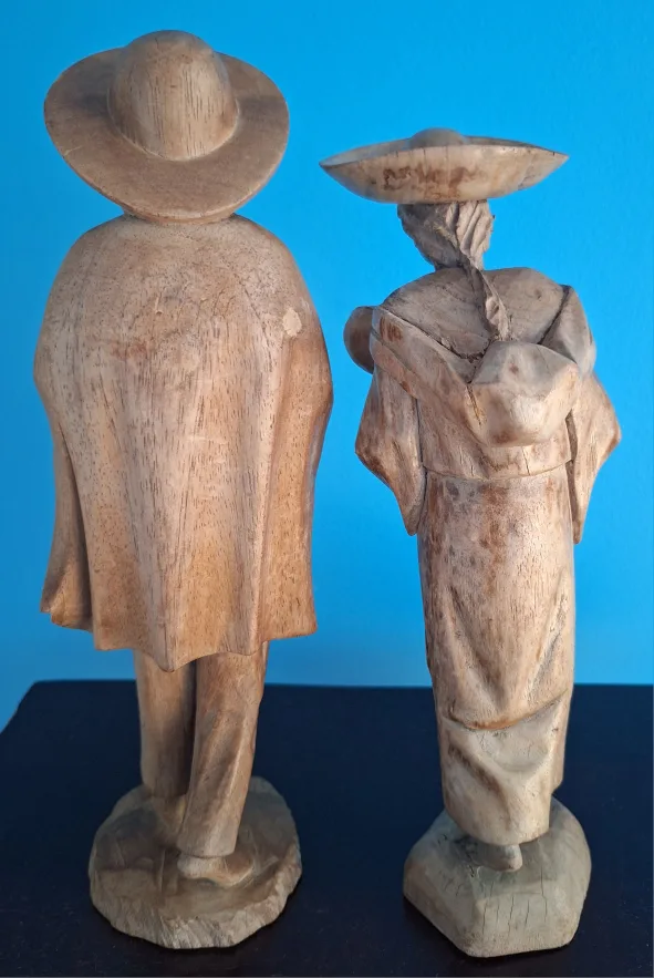 Vintage Hand Carved Wood Figurines image indicator(3)