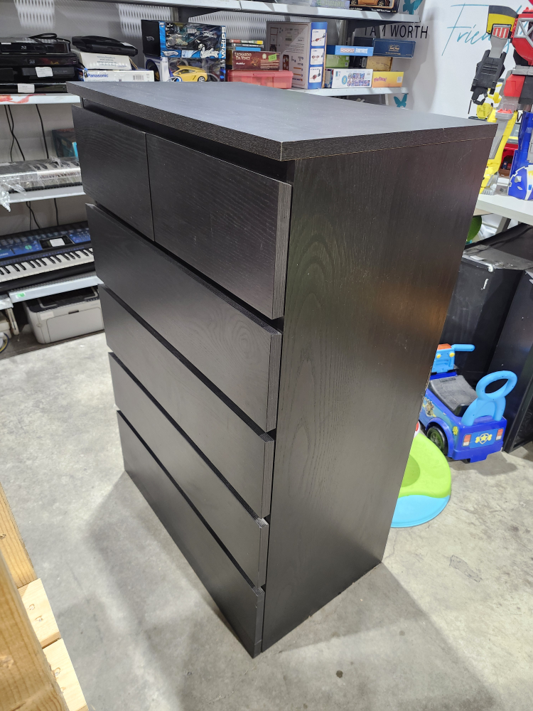 Dark Brown 6-Drawer Dresser - Ikea - photo 3