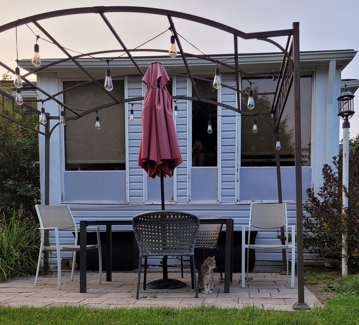 Table, outdoors/indoors, Umbrella/Stand - photo 4