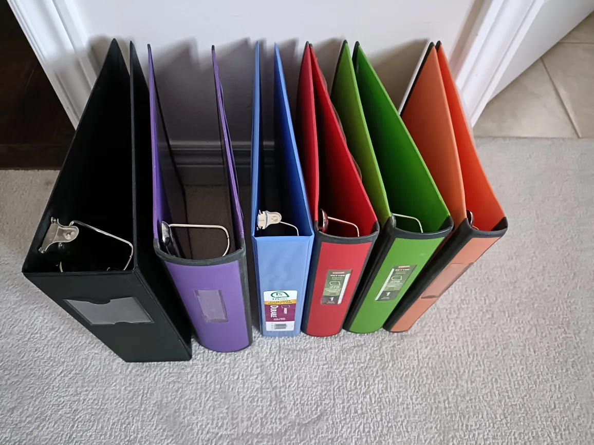 Binders - Assorted Colours & Sizes thumbnail