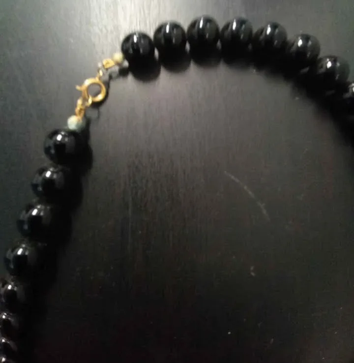 Beaded Necklace - Black, White, and Mother of Pearl image indicator(5)