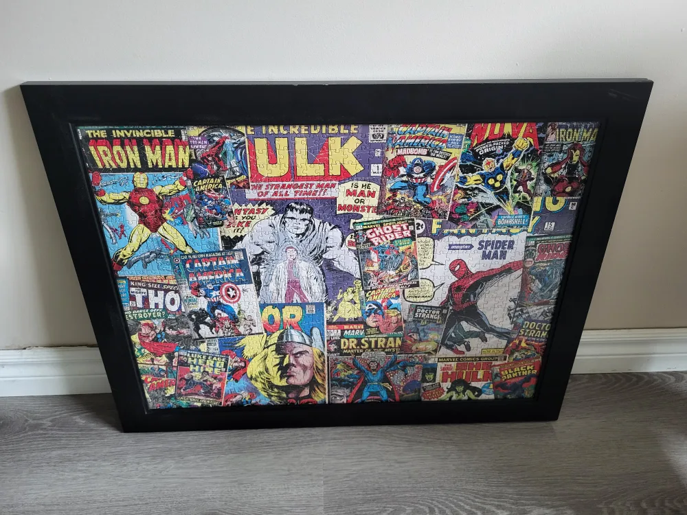 Framed Marvel Comic Collage Jigsaw Puzzle thumbnail