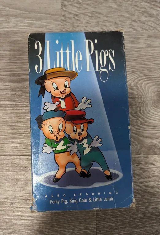 3 Little Pigs VHS Tape Movie thumbnail