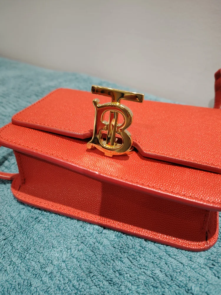 Burberry Red Leather Crossbody Bag image indicator(3)