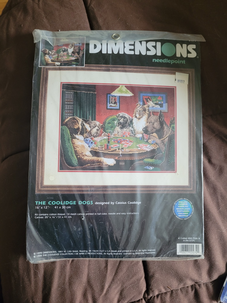 Dimensions Needlepoint Kit - The Coolidge Dogs
