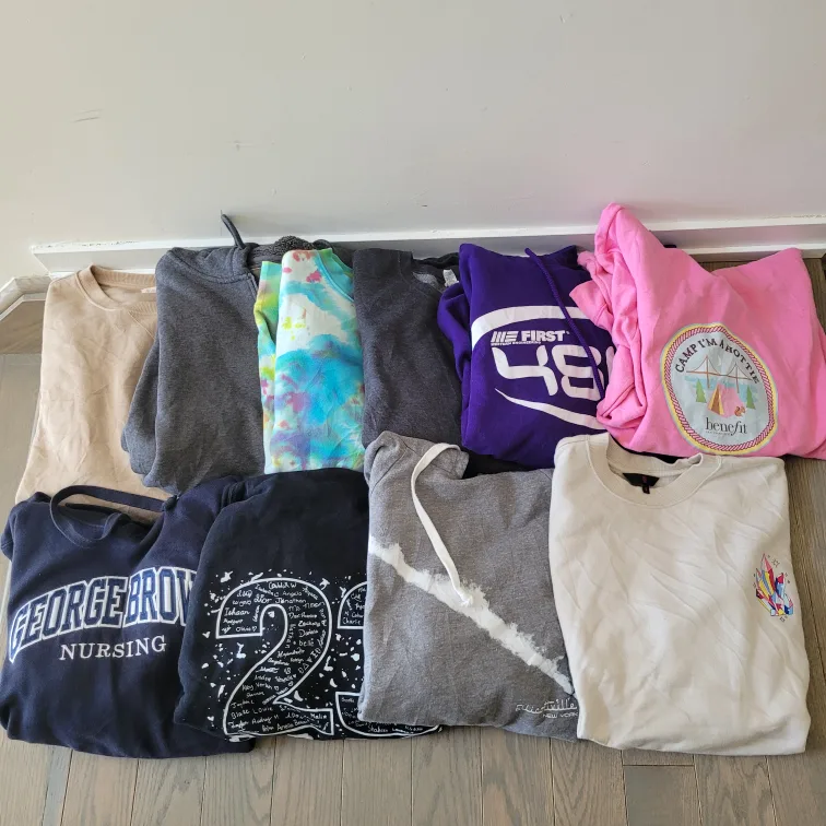 10pcs Lot Men Hoodies Sweatshirt Mix Size M thumbnail