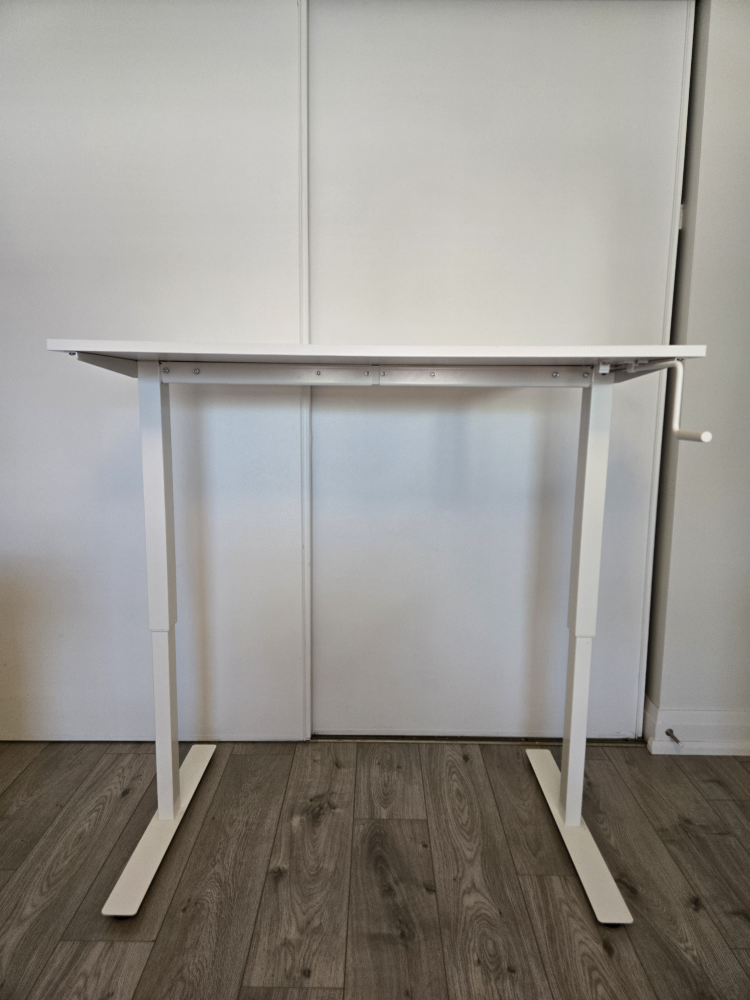 White Adjustable Standing Desk - photo 2