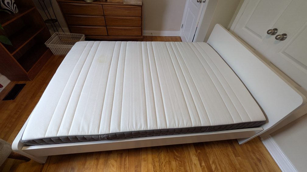 IKEA Full Bed Frame with Slats - White - photo 5