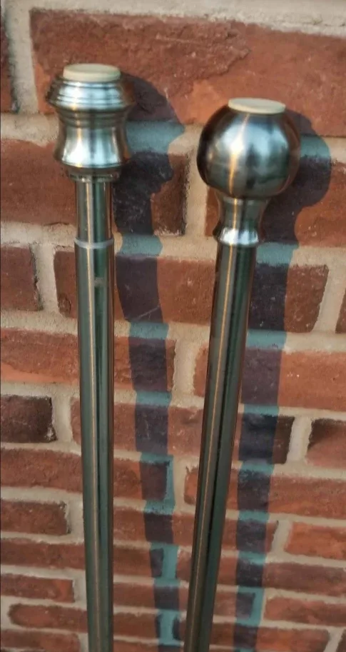 TWO METAL CURTAIN RODS!! image indicator(2)