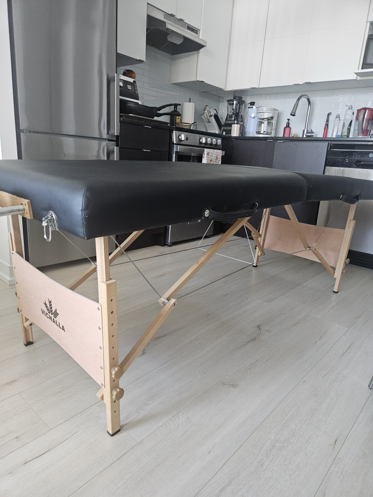 Vichalla Portable Massage Table - Black - photo 5