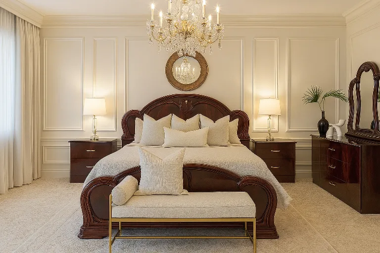 5-piece Bedroom Set (Queen Bed, 2 side tables, Dresser, Mirror) thumbnail
