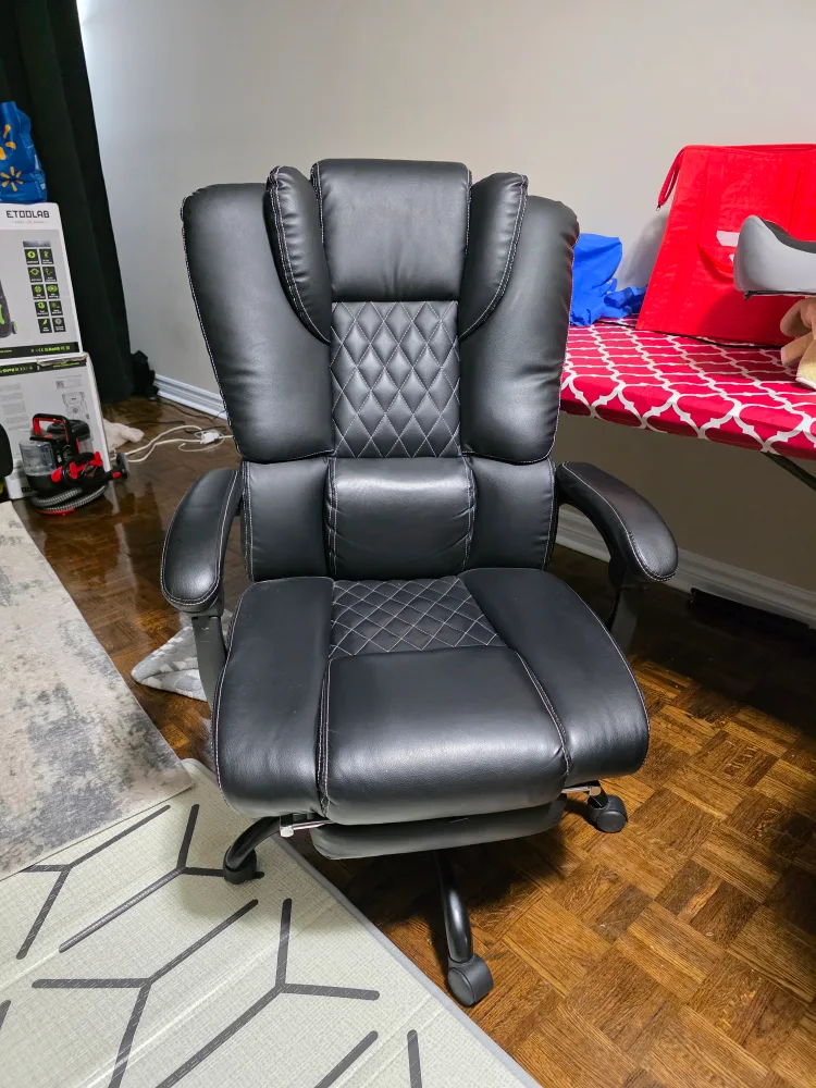 Black Leather Executive Office Chair image indicator(2)