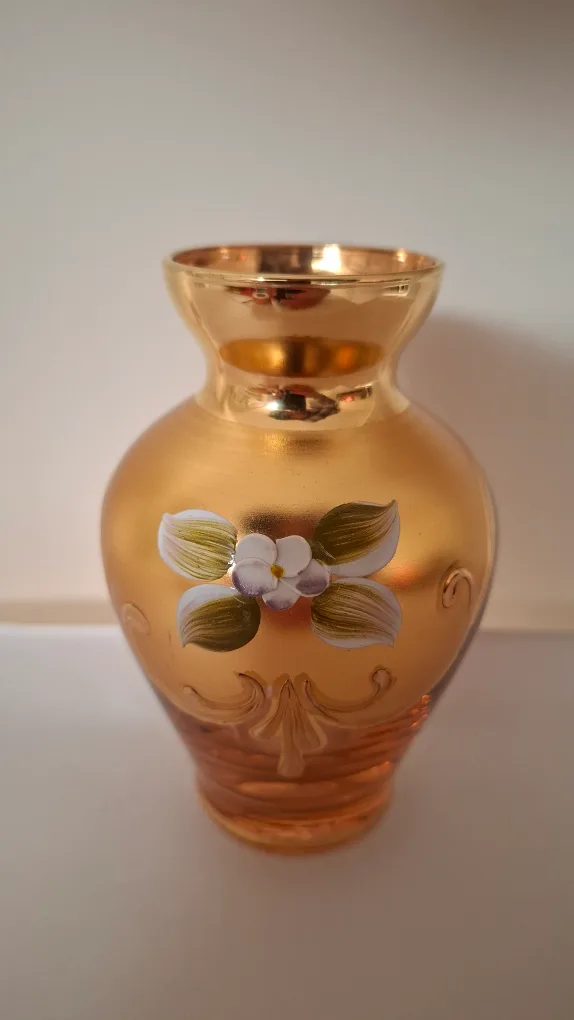 Handpainted Murano-Style Bud Vase thumbnail