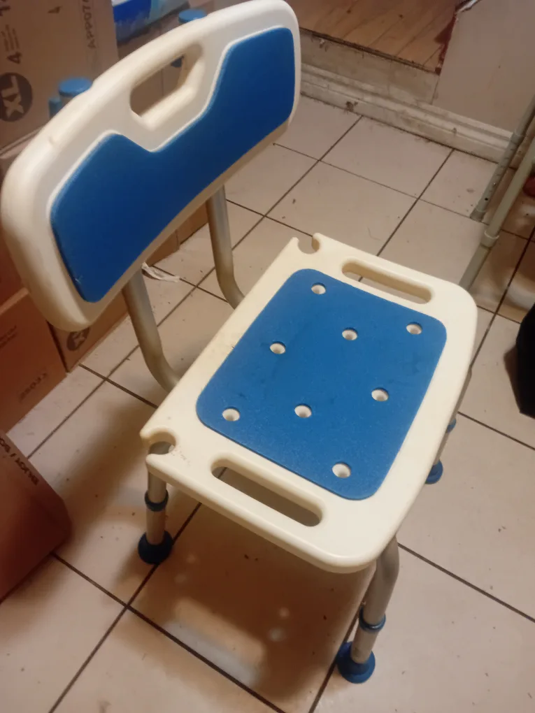 Blue and White Bath/Shower Chair thumbnail