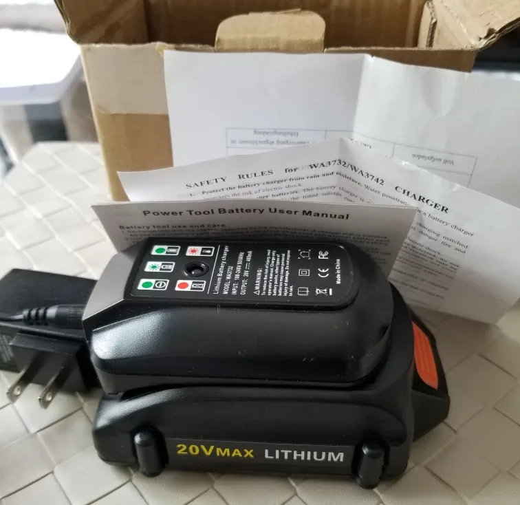 20V Max Lithium Battery Charger Batt-Li-ION Rechargeable image indicator(5)