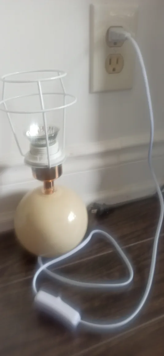 Beige Globe Table Lamp🍁 image indicator(5)