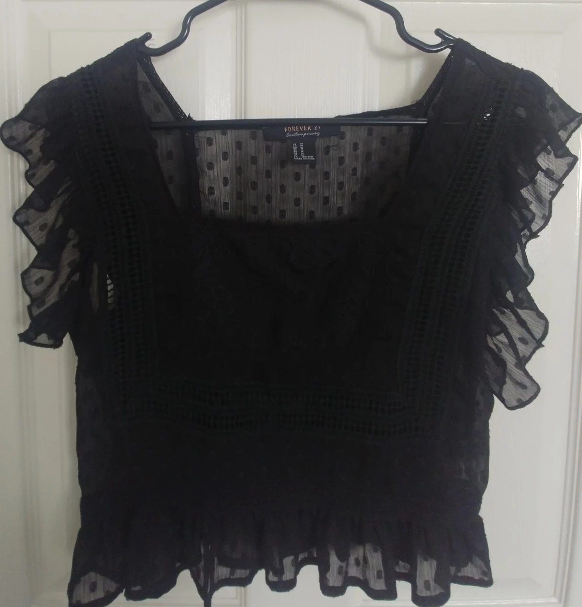 Forever 21 Black Blouse - Size medium