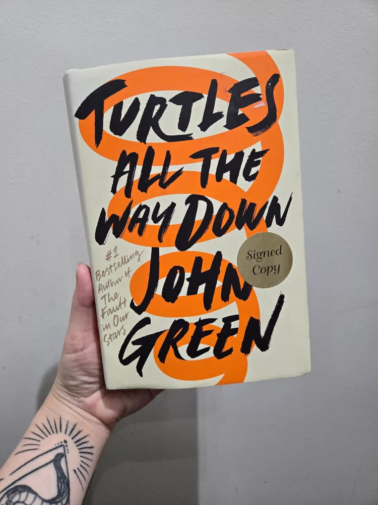 Signed hardcover book by John Greene thumbnail