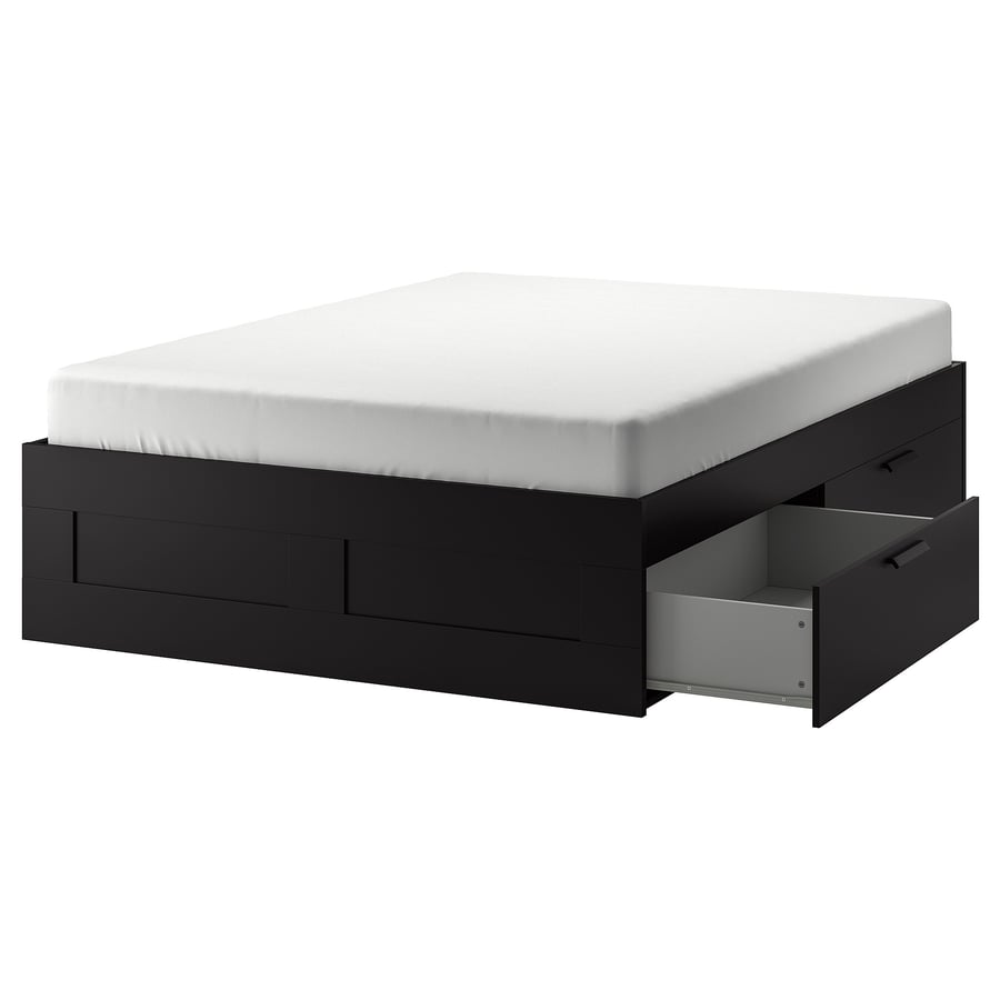 IKEA Brimnes Queen Size Bed Frame with Storage
