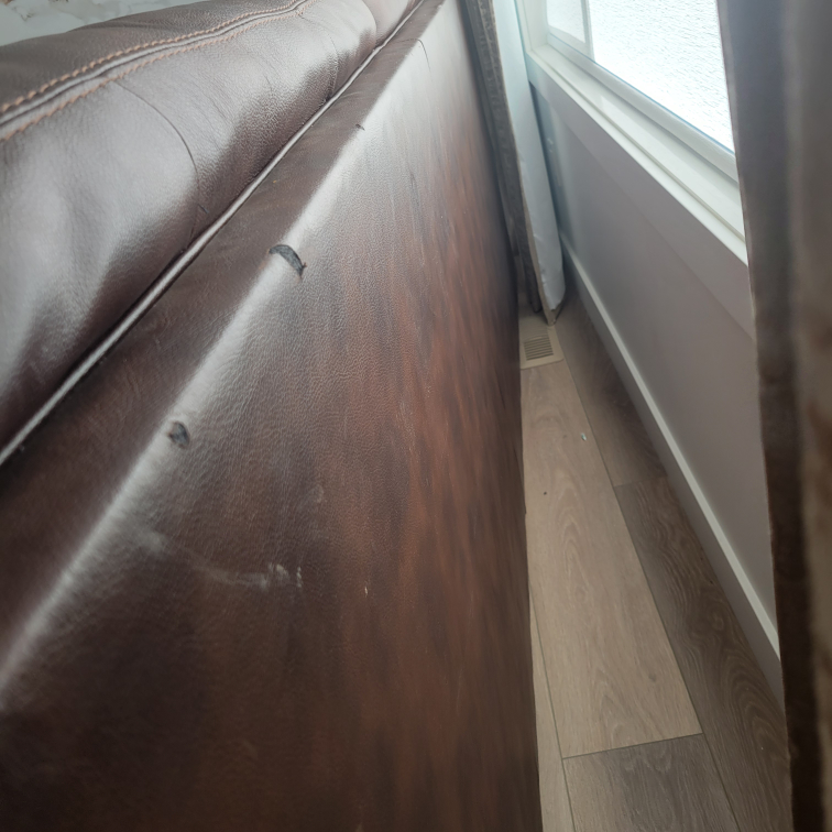Brown Leather Sofa - Gently Used - photo 5