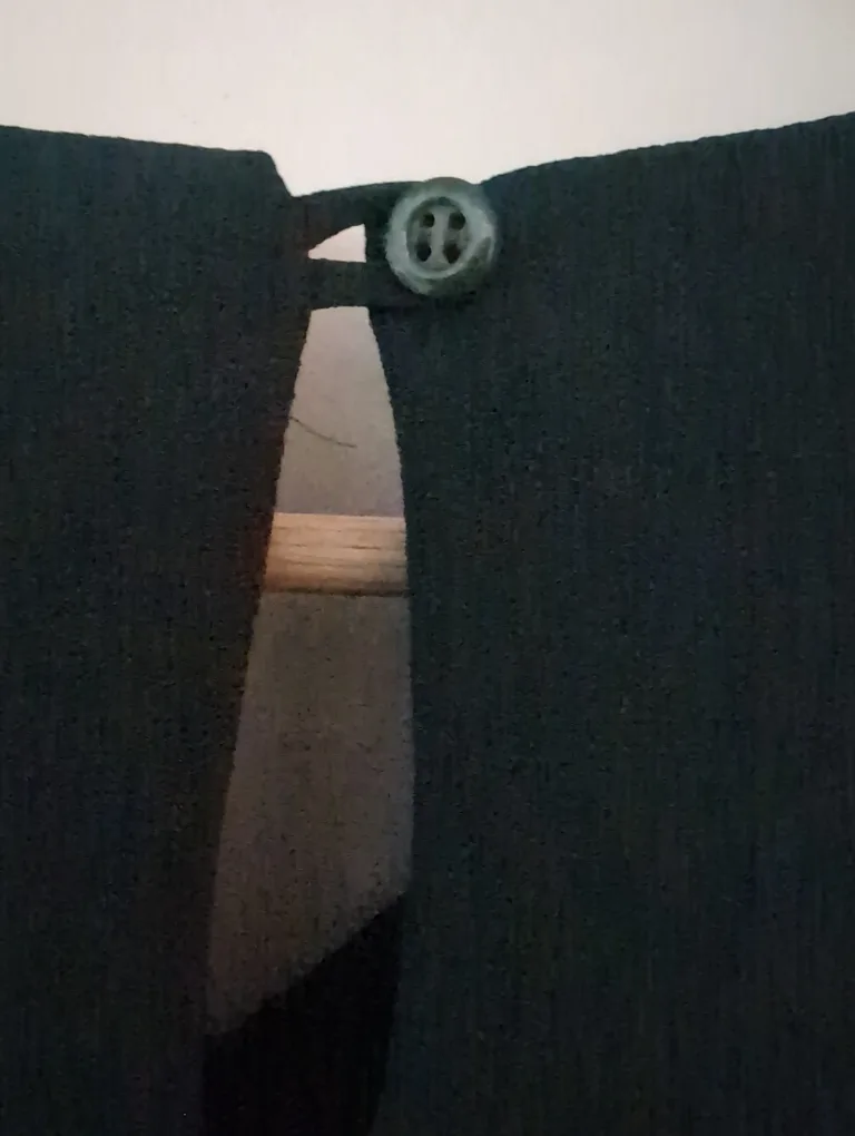 🇨🇦Dark Green Blouse with Slit Bell Sleeves image indicator(4)