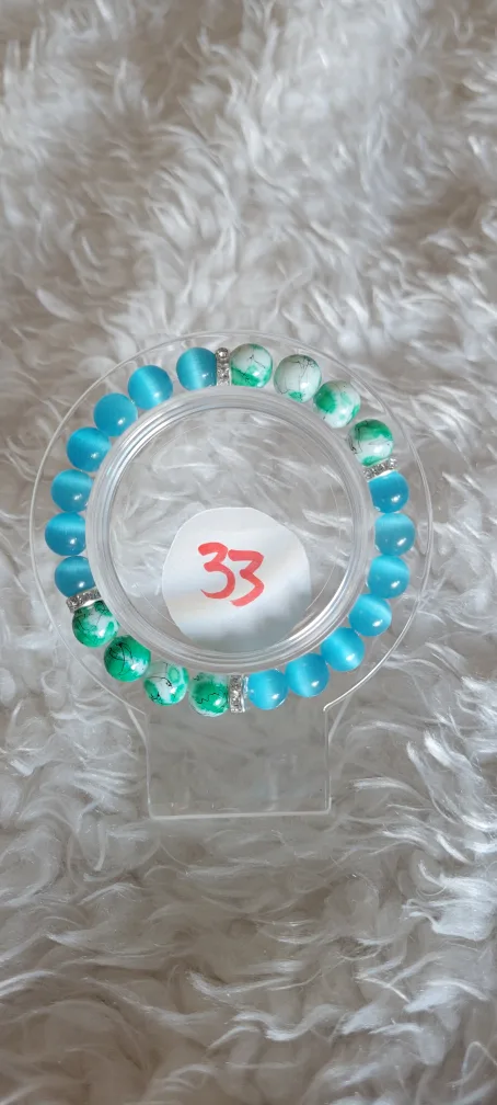 Buy 2 Get 1 FREE! Handmade Glass Bracelet with Charms (Batch 4) image indicator(6)