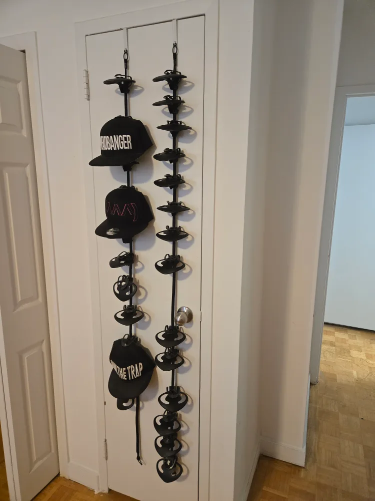 2 Over-the-Door Hat Racks with multiple hooks thumbnail