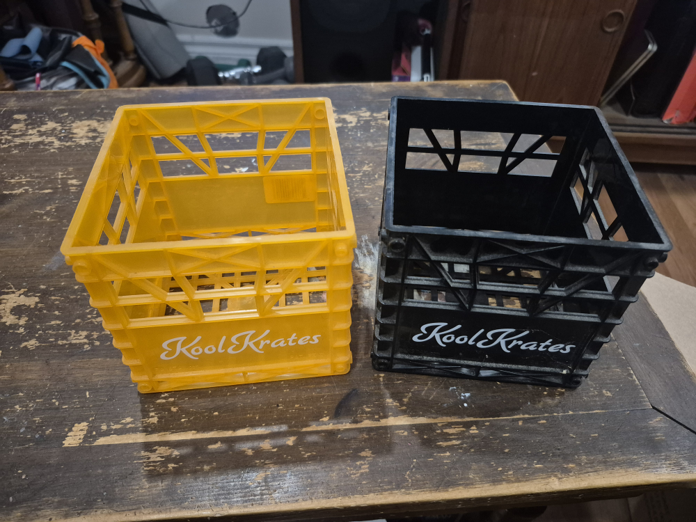 Storage Crates - Orange & Black