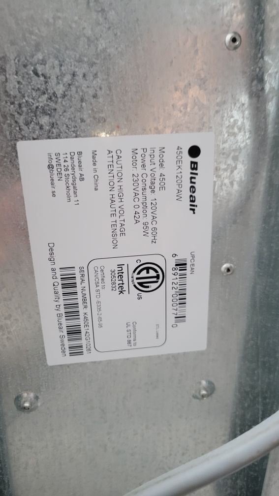 Blueair 450EK120PAW Air Purifier - photo 2