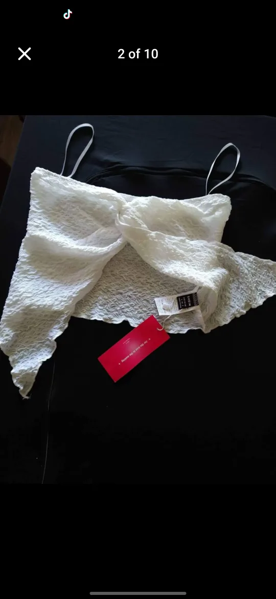 New SHEIN White Sleeveless Top thumbnail