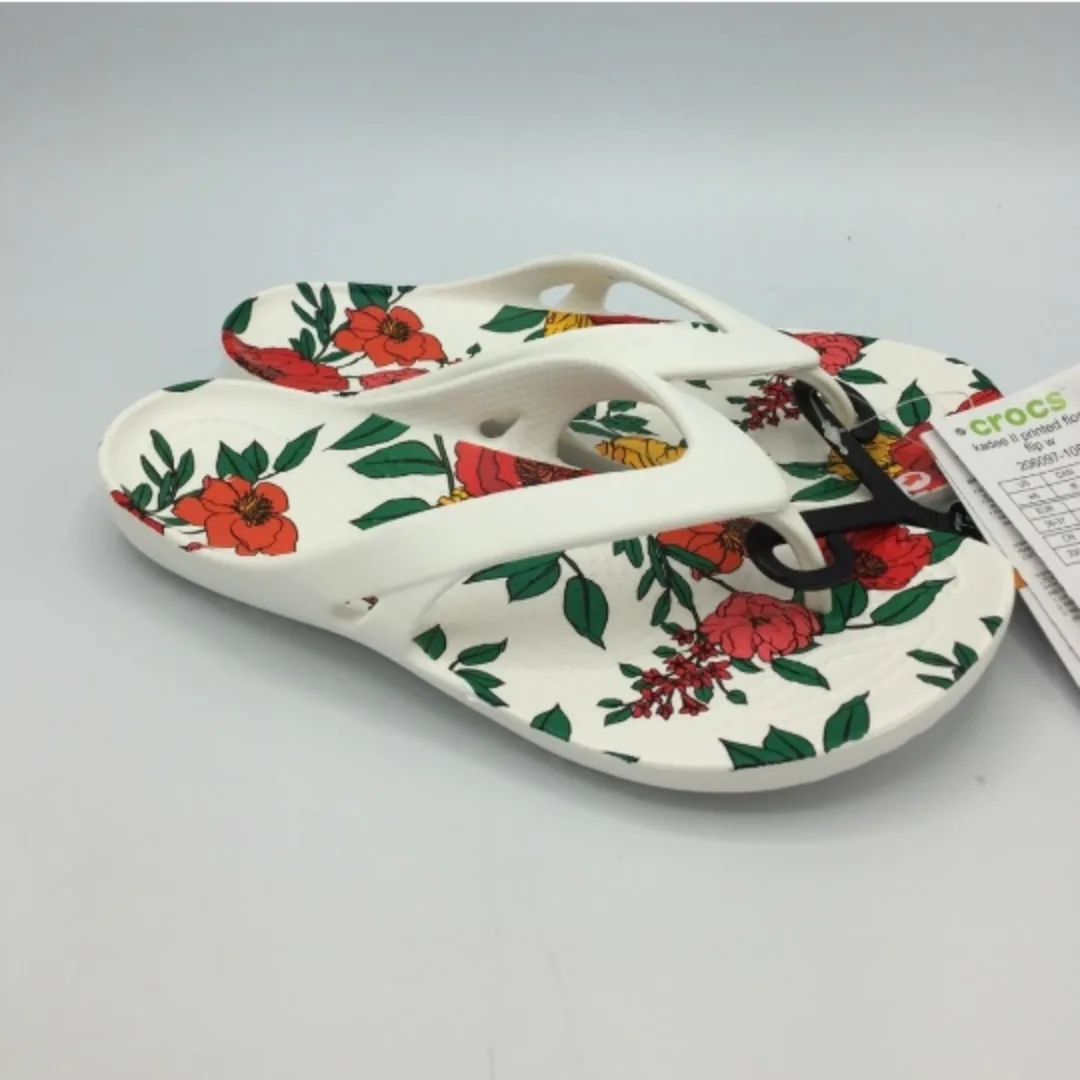 Crocs Kadee II Floral Flip Flops image indicator(9)