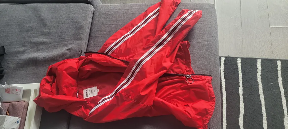 Garage Red Windbreaker Jacket - Size L image indicator(2)