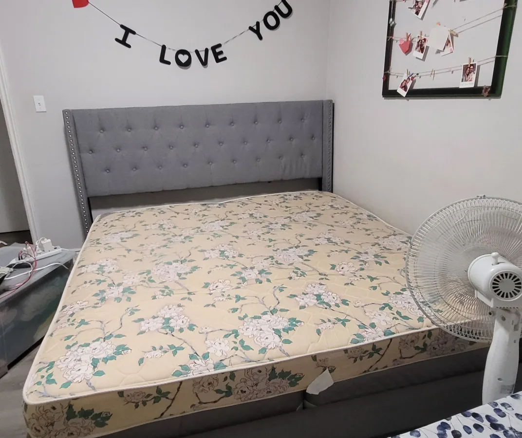 XL king size Grey Bed 🇨🇦 thumbnail