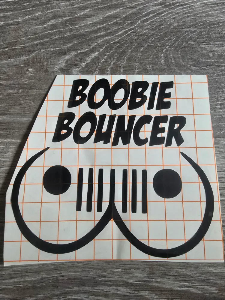 "Boobie Bouncer" Jeep decal thumbnail