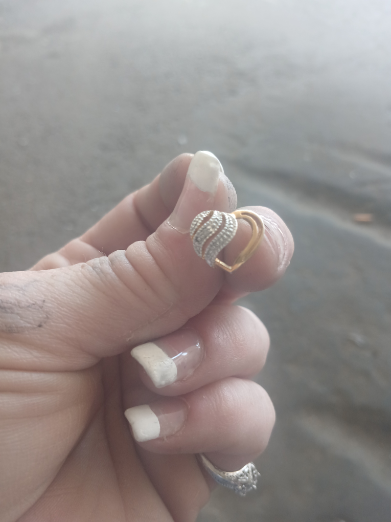 Gold Heart Earring