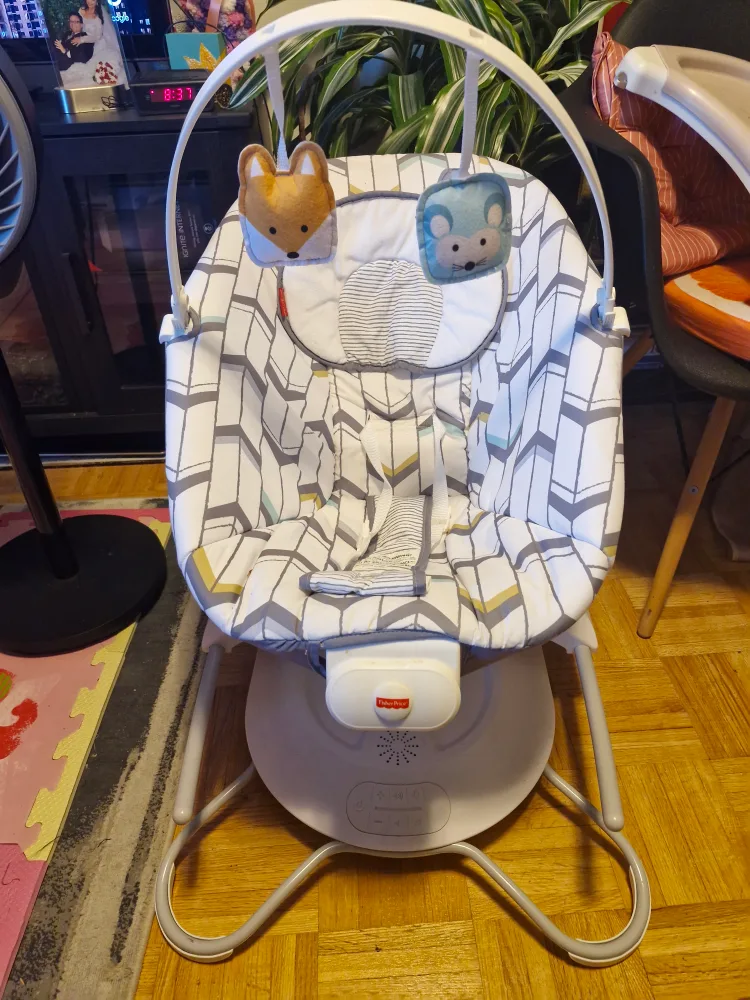 Fisher-Price 2-em-1 Deluxe Soothe 'n Play Glider. (Baby Swing) thumbnail
