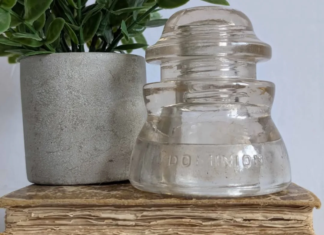 Vintage Glass Electrical Insulator image indicator(3)