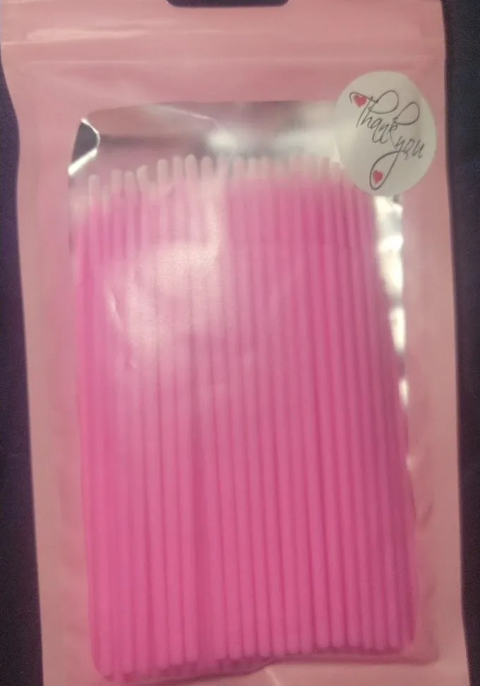 New Pink Micro Applicators Brushes 90pcs thumbnail