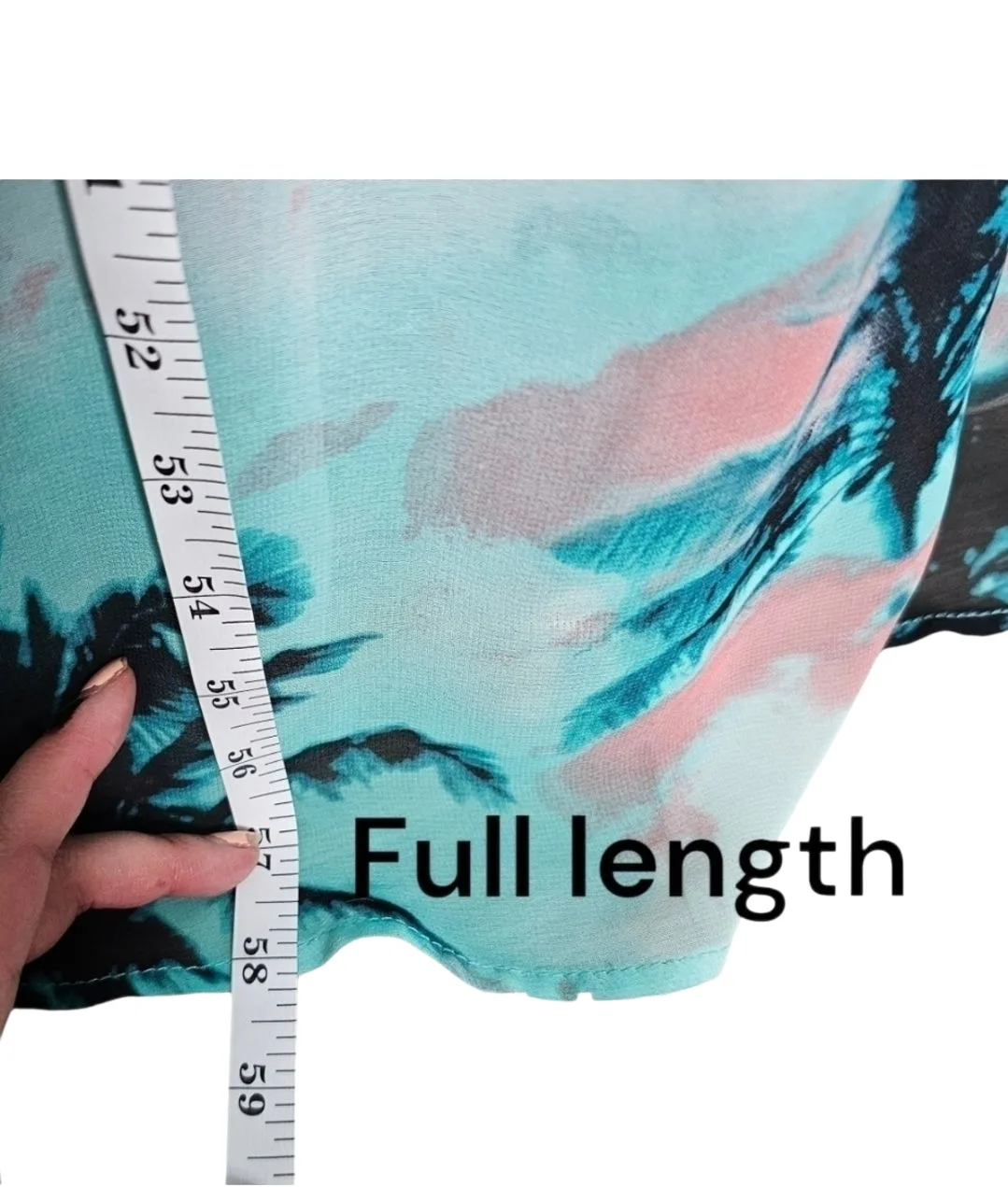 Turquoise Tropical Print Sleeveless Maxi Dress image indicator(8)