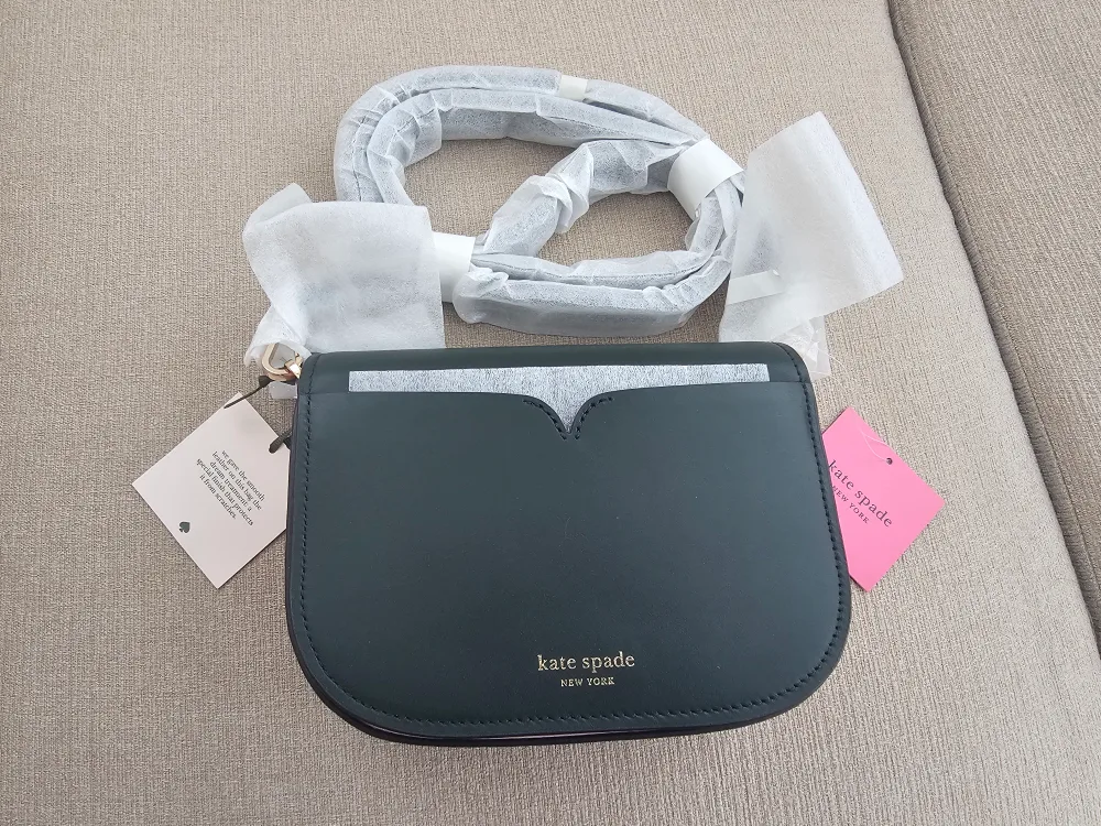Brand New Kate Spade Green Leather Crossbody Bag image indicator(3)