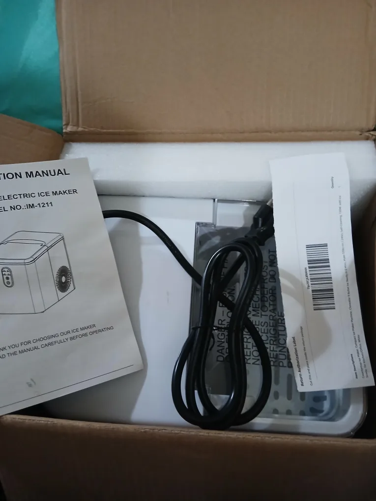 New Countertop Ice Maker 9chewable Cubes Ready 6mins image indicator(8)