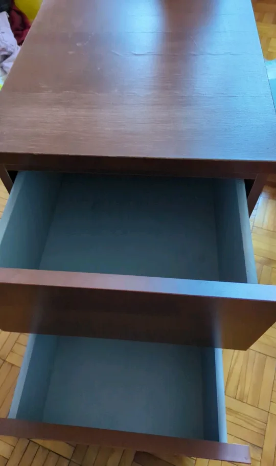 Brown Two-Drawer Nightstand image indicator(3)