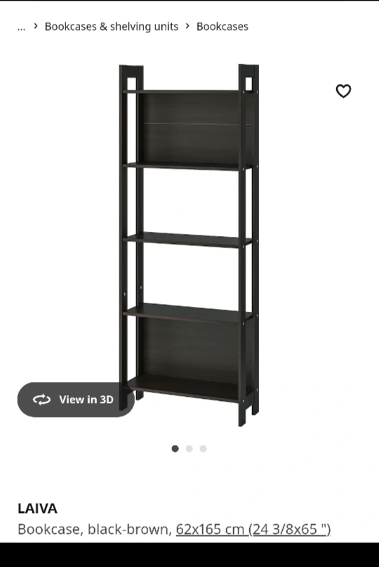 IKEA LAIVA Bookcase - Black - photo 5