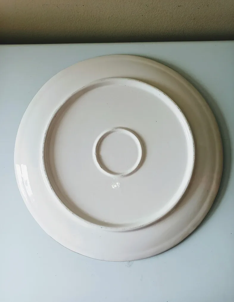14¼ Tabletop Glazed Ceramic Plate 🇨🇦 image indicator(4)